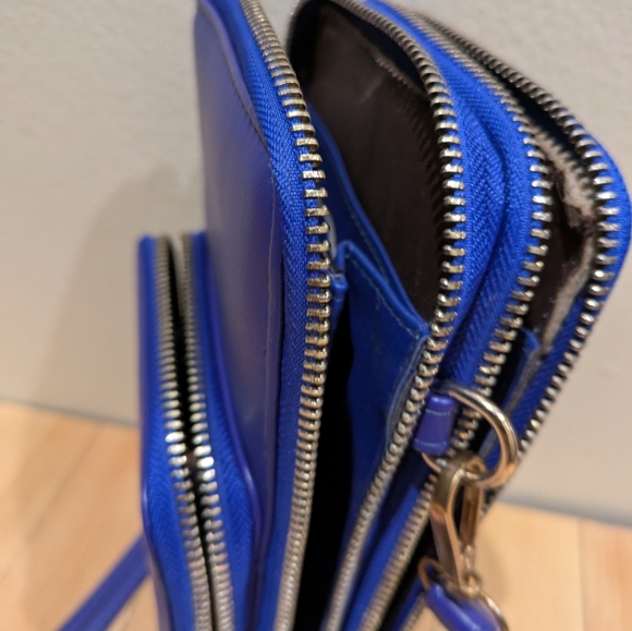 Vibrant Blue Crossbody Bag 8x5 - Picture 4 of 9